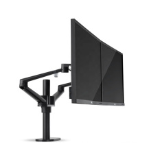 Wholesale Foldable Height Adjustable Aluminum Alloy ABS Desk Sway Dual Monitor Mount Arm